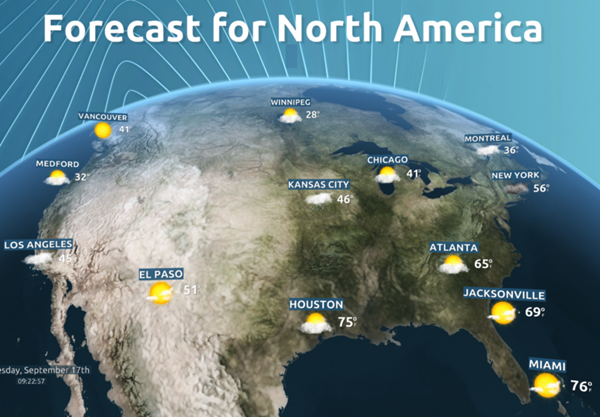 Digital weather graphics